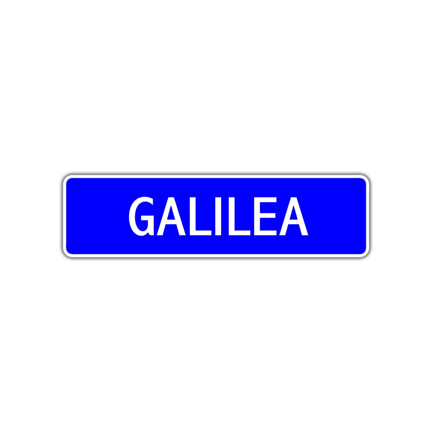 Galilea Street Metal Sign Plate