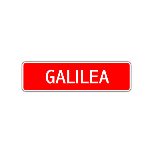 Galilea Street Sign