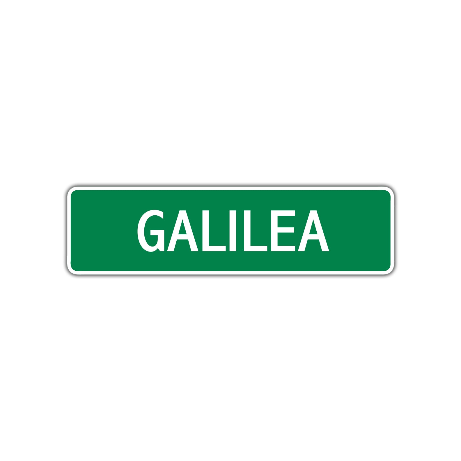 Galilea Street Sign Plate