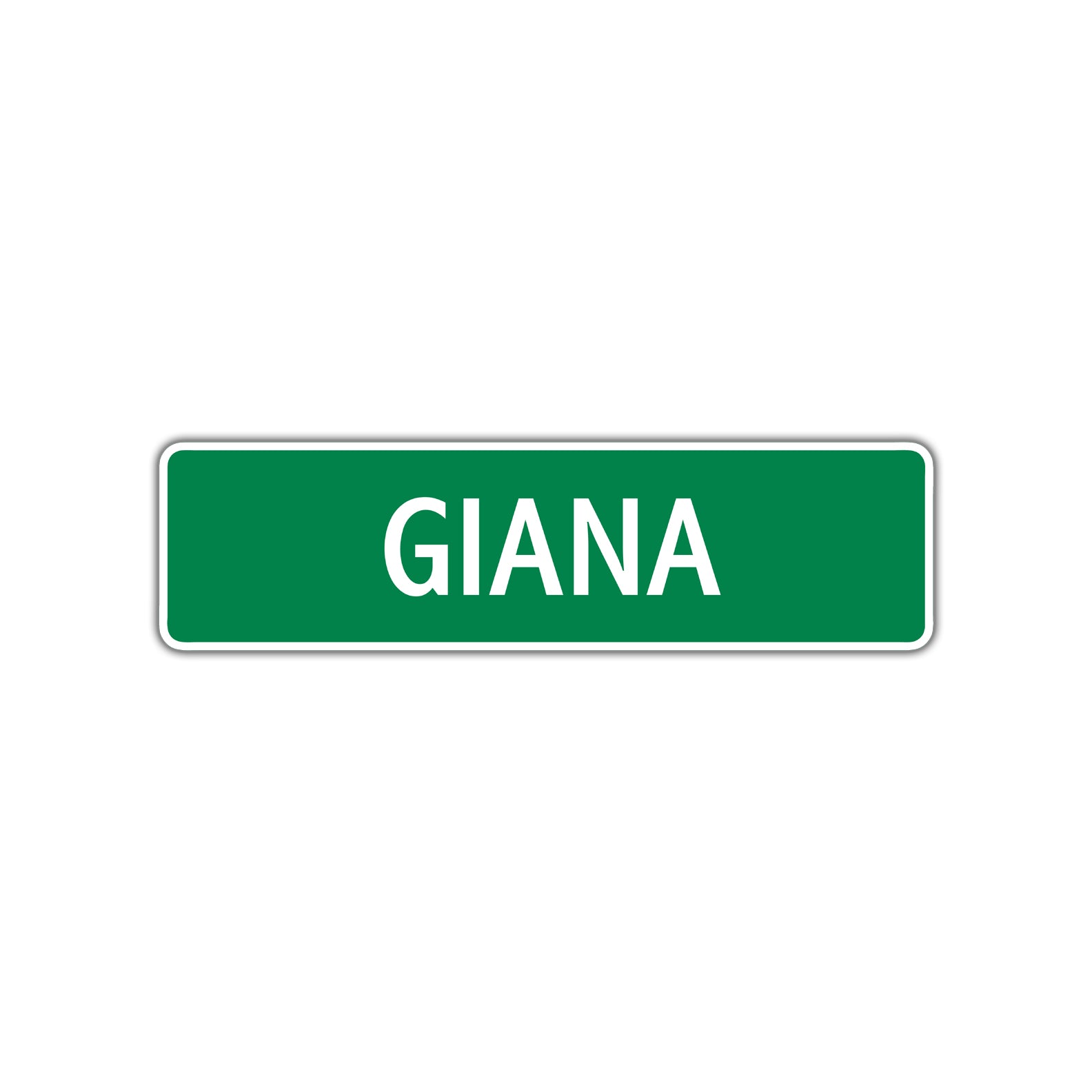 Giana Street Sign