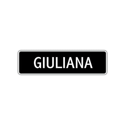 Giuliana Street Metal Sign 