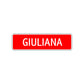 Giuliana Street Sign