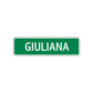 Giuliana Street Sign Plate