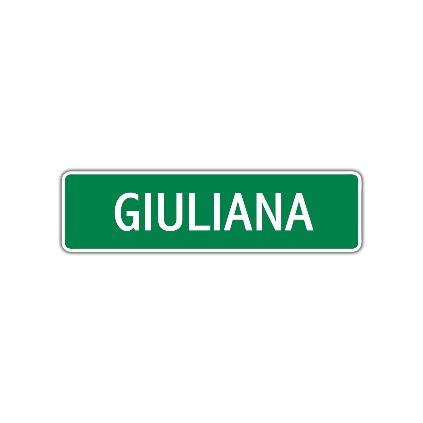 Giuliana Street Sign Plate
