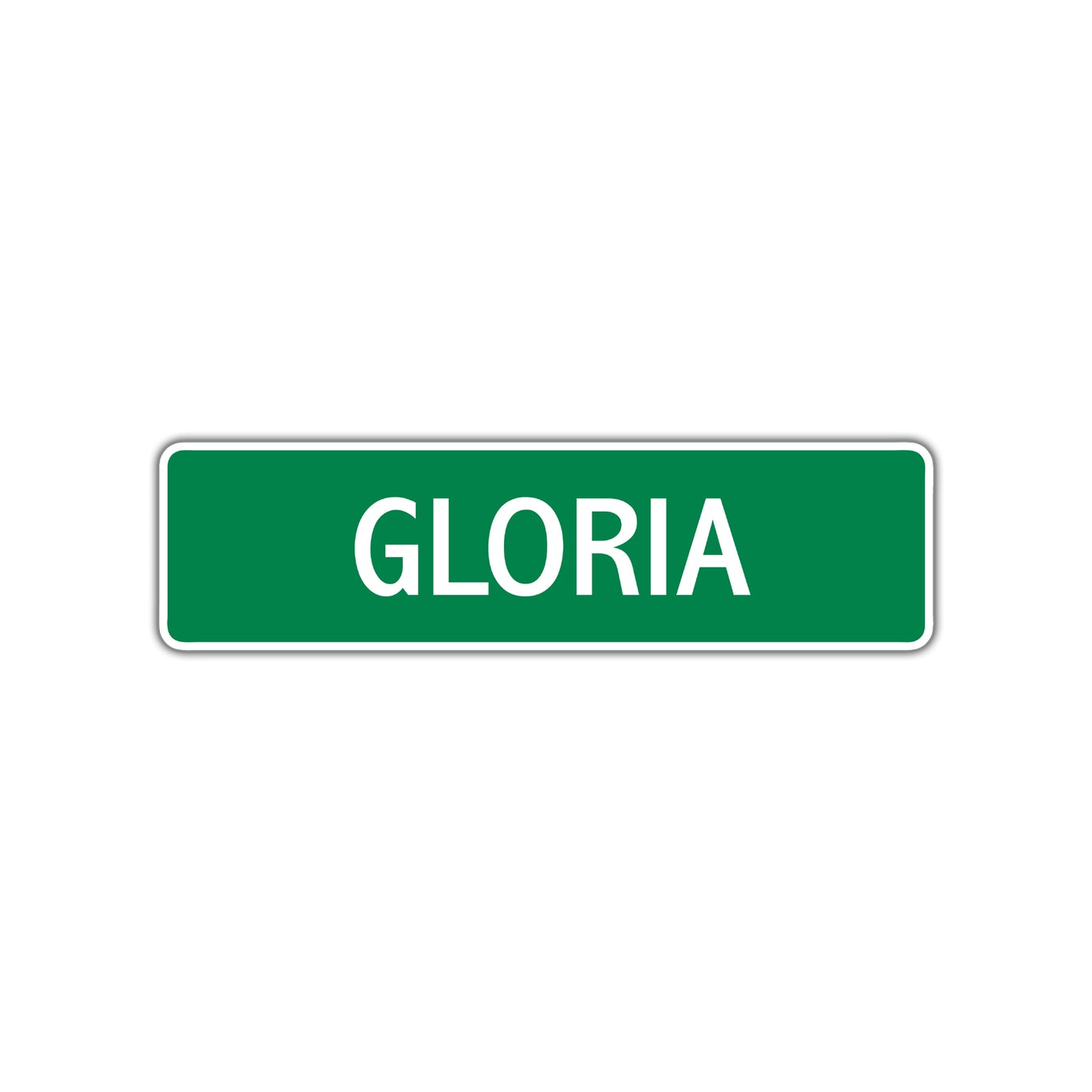 Gloria Street Sign Plate