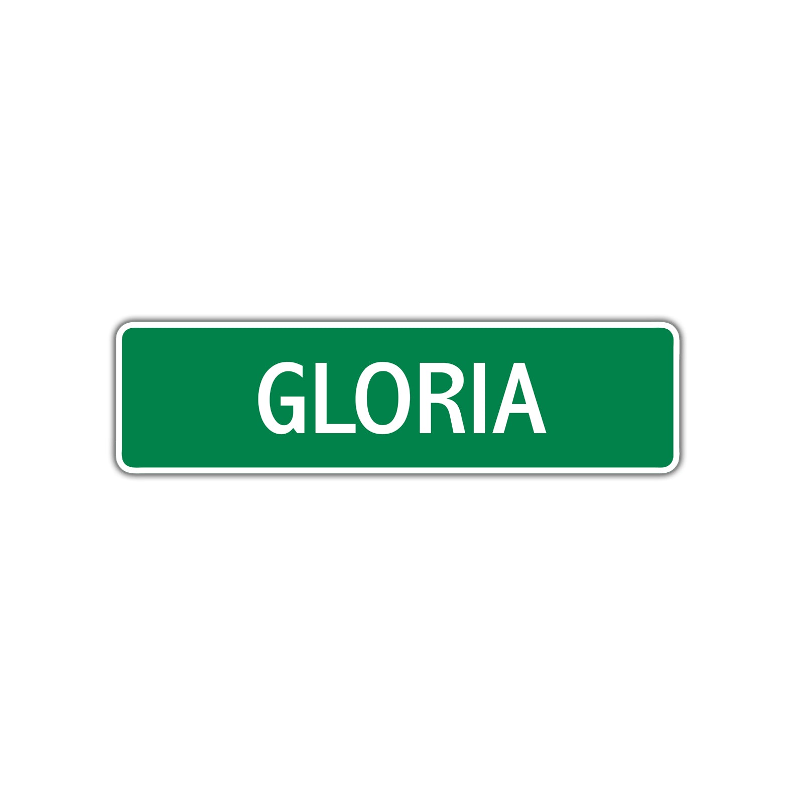 Gloria Street Sign Plate