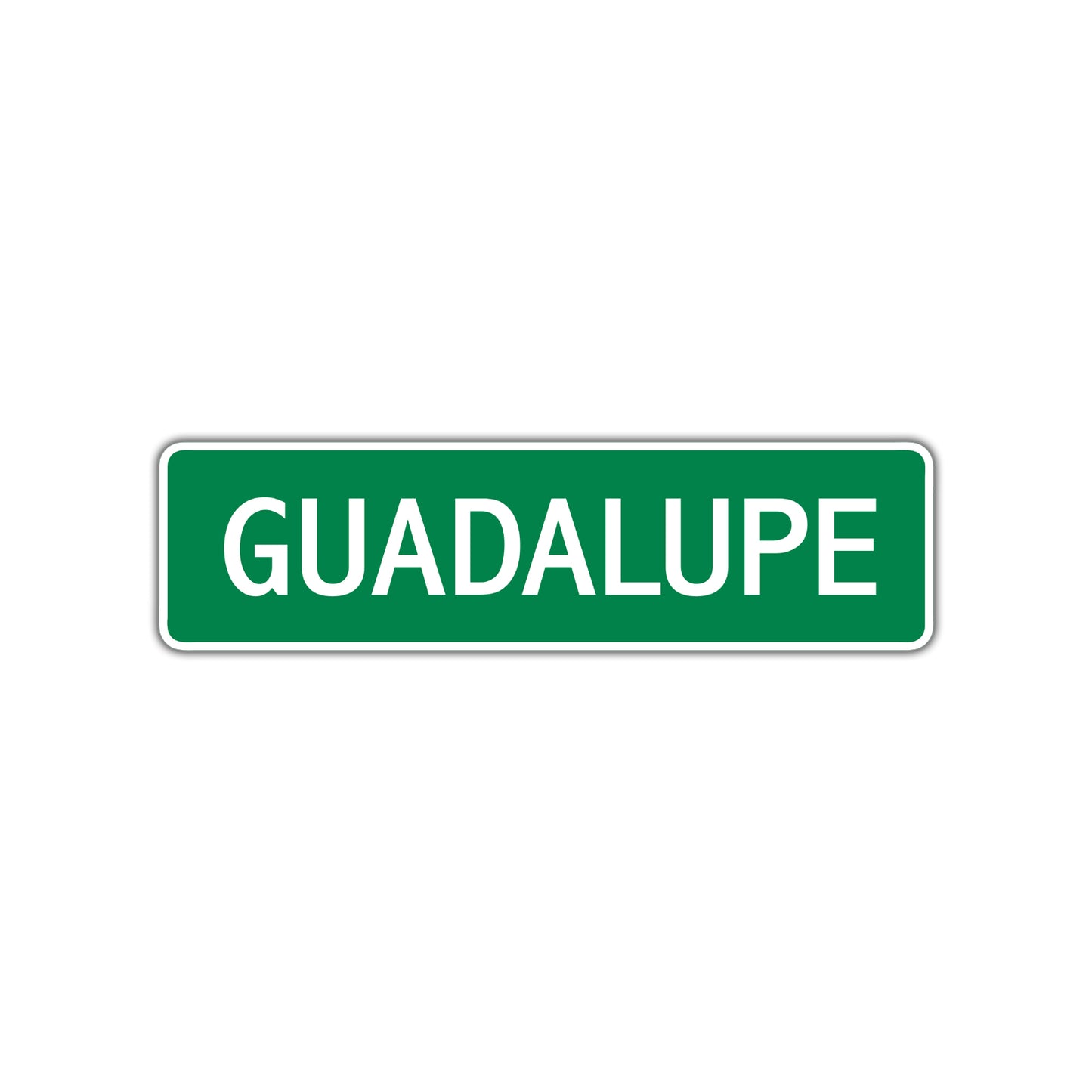 Guadalupe Street Sign Plate