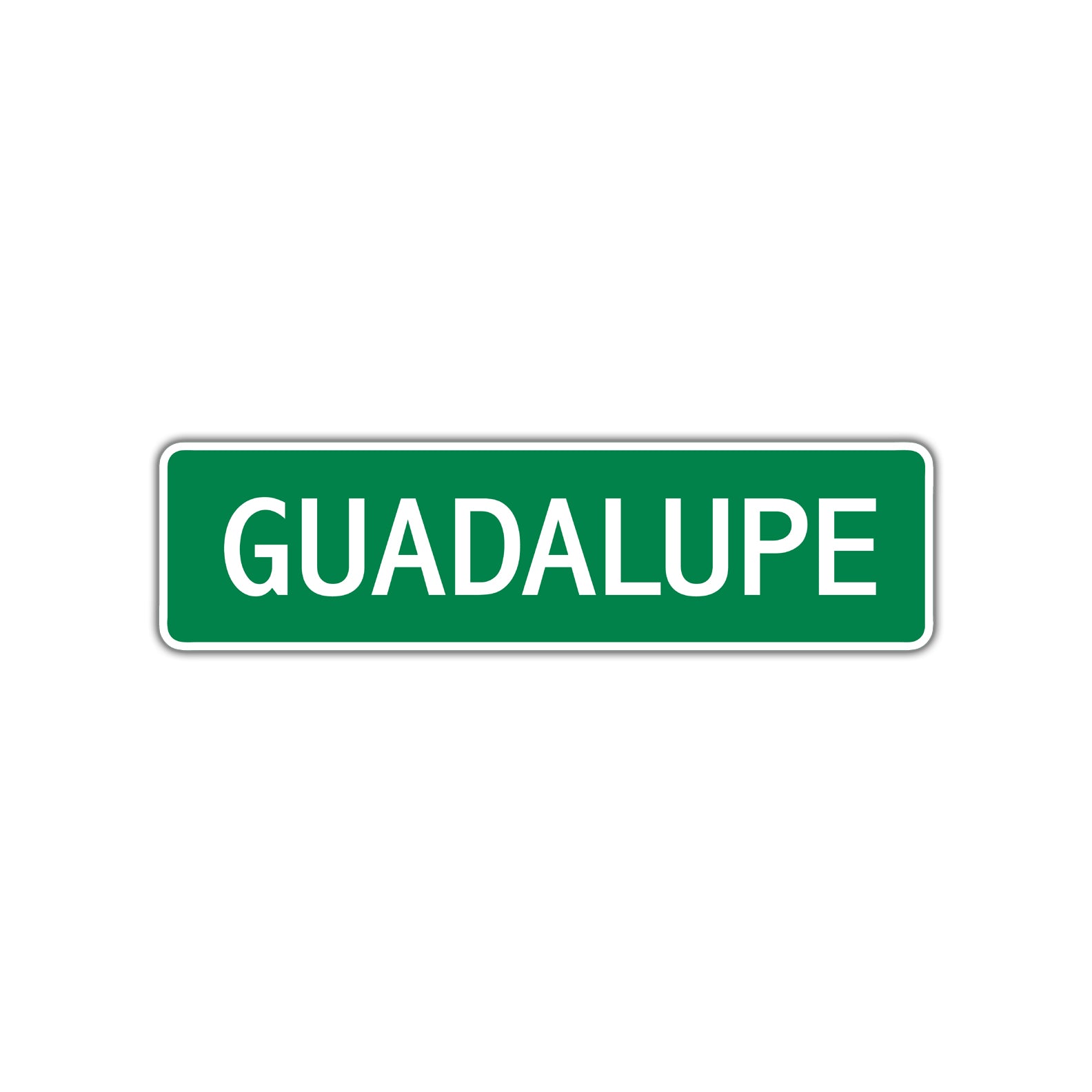 Guadalupe Street Sign Plate