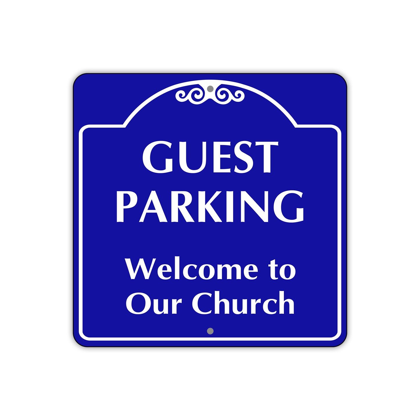 Guest Parking Church Parking Square Metal Sign Plate