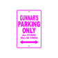 Gunnar's Name Parking Only All Others Will Be Towed Metal Sign  