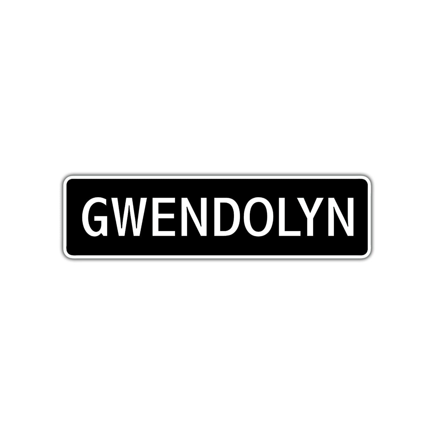 Gwendolyn Street Metal Sign  