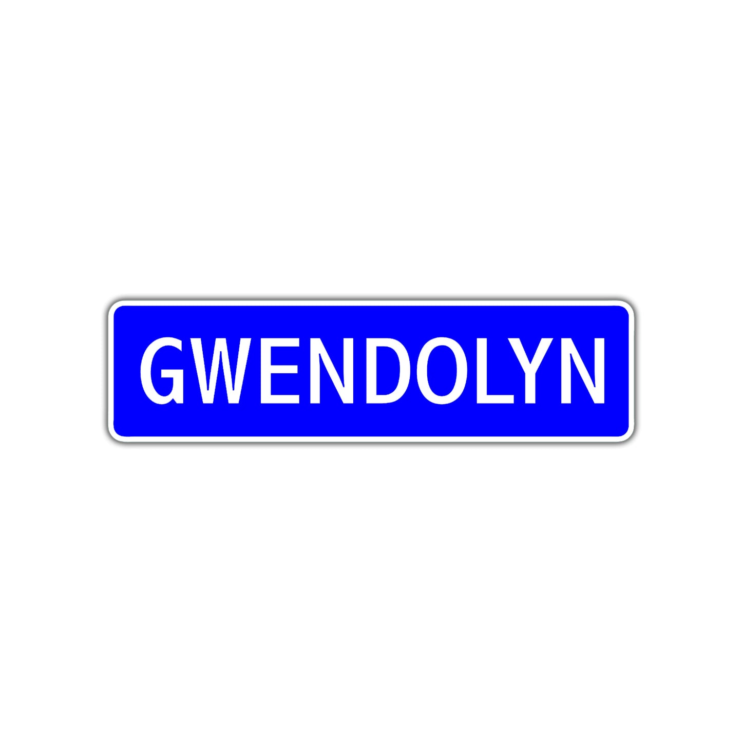 Gwendolyn Street Metal Sign Plate