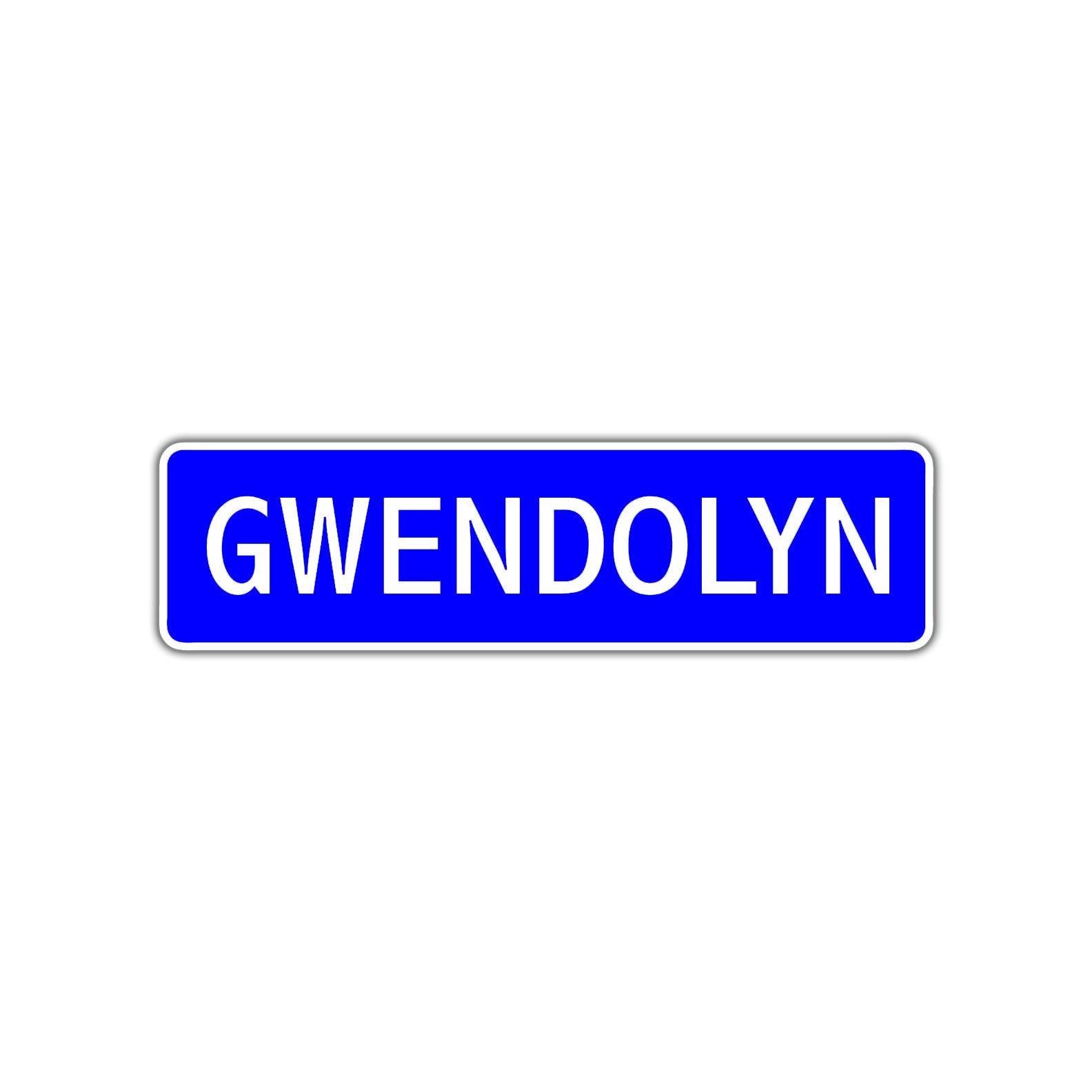 Gwendolyn Street Metal Sign Plate