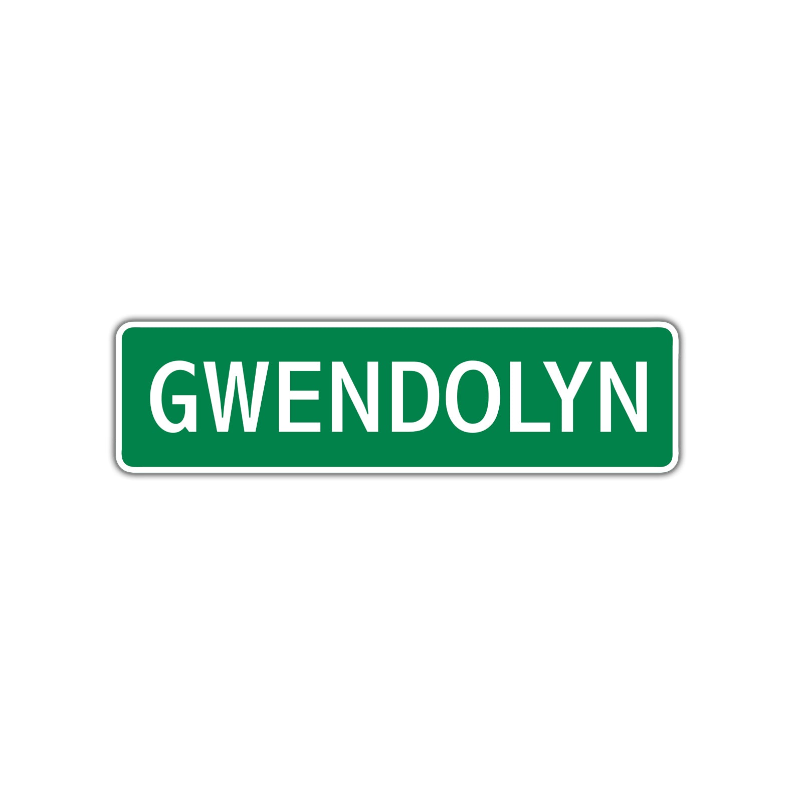 Gwendolyn Street Sign Plate