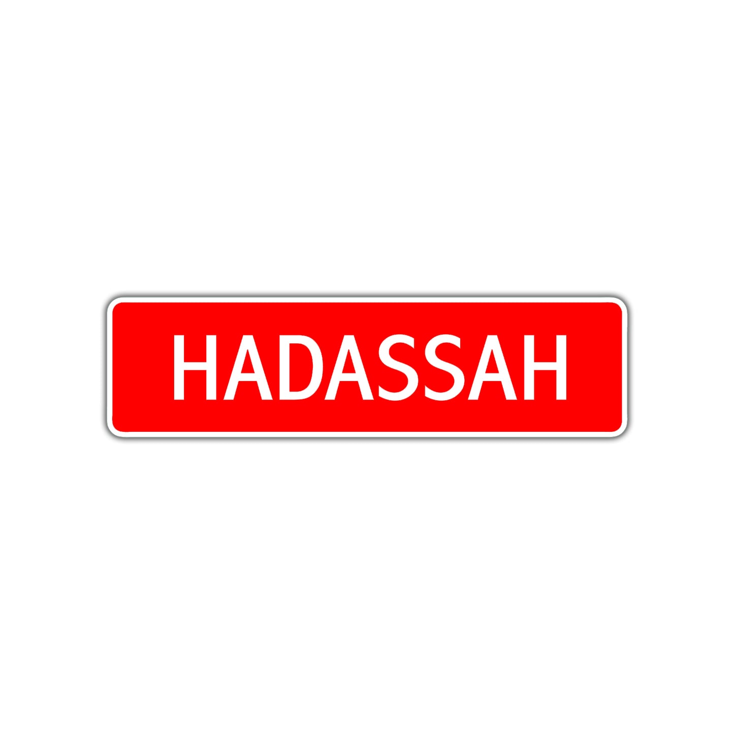 Hadassah Street Sign