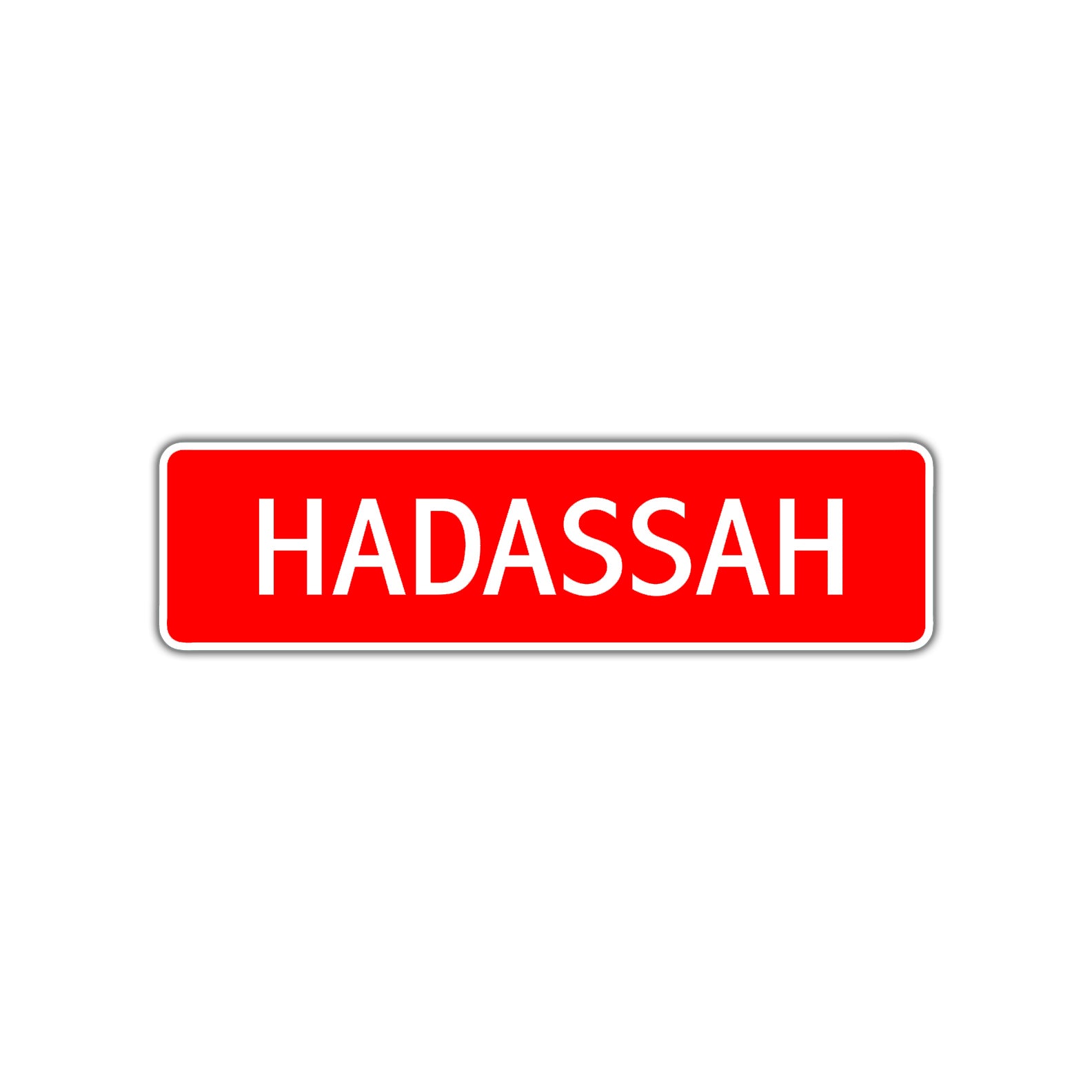 Hadassah Street Sign