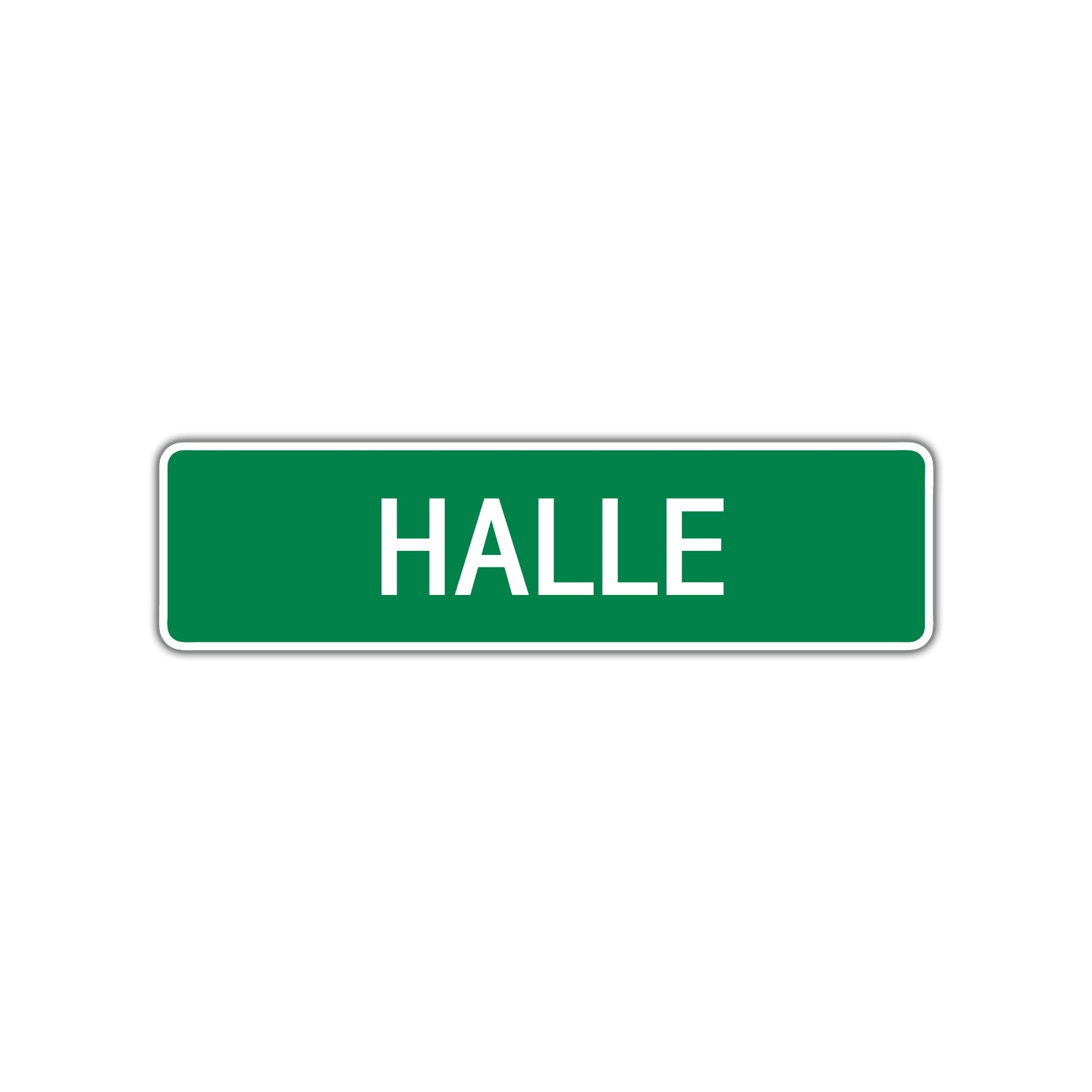 Halle Street Sign