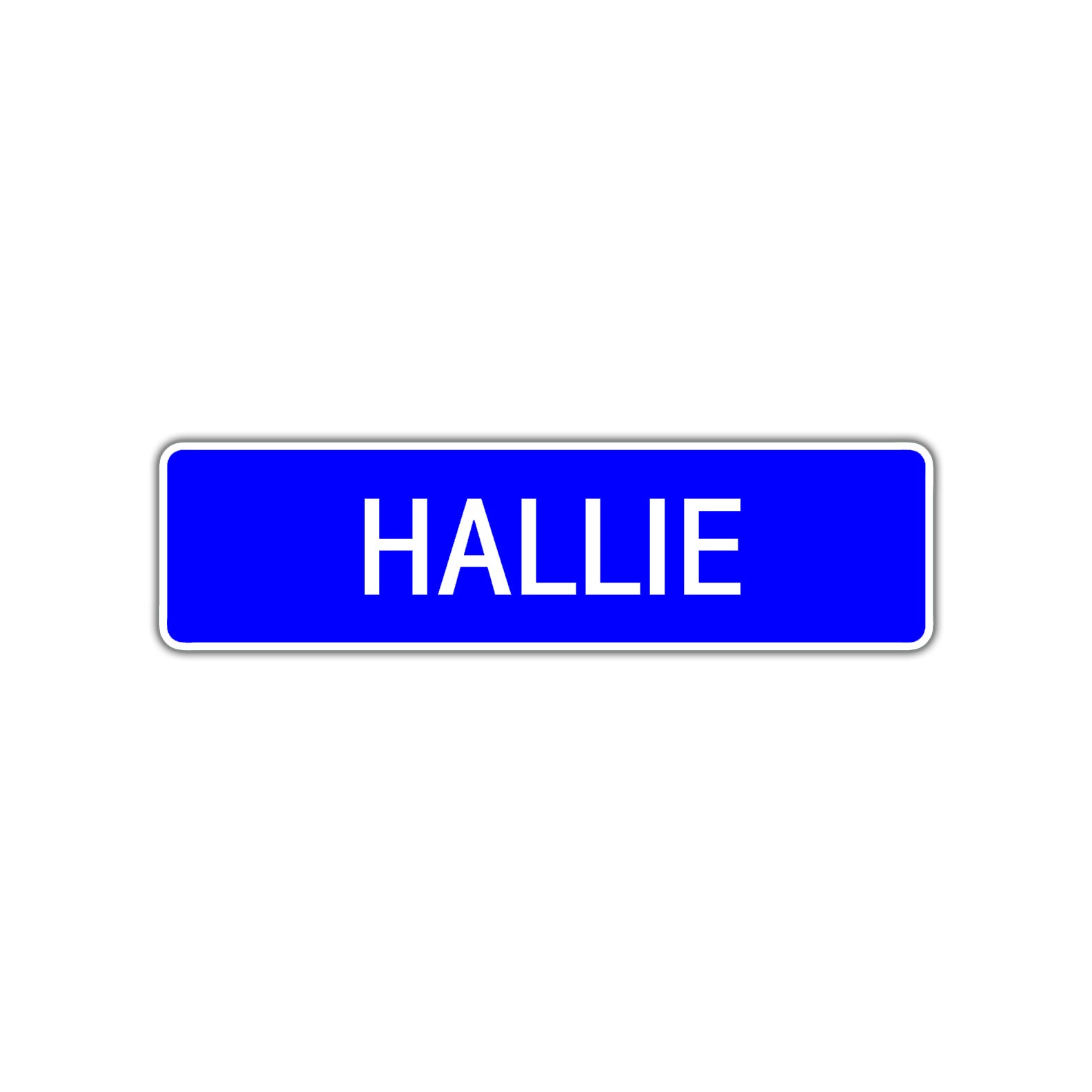 Hallie Street Metal Sign Plate