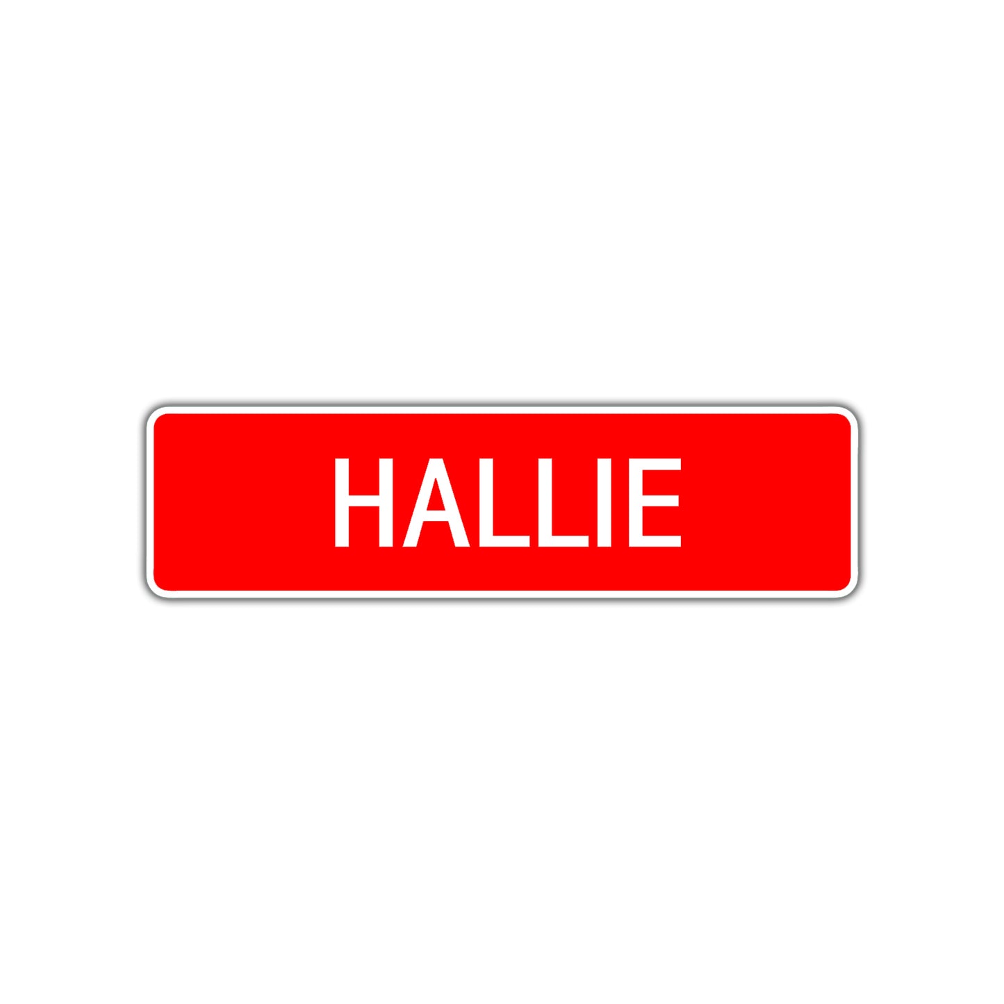 Hallie Street Sign