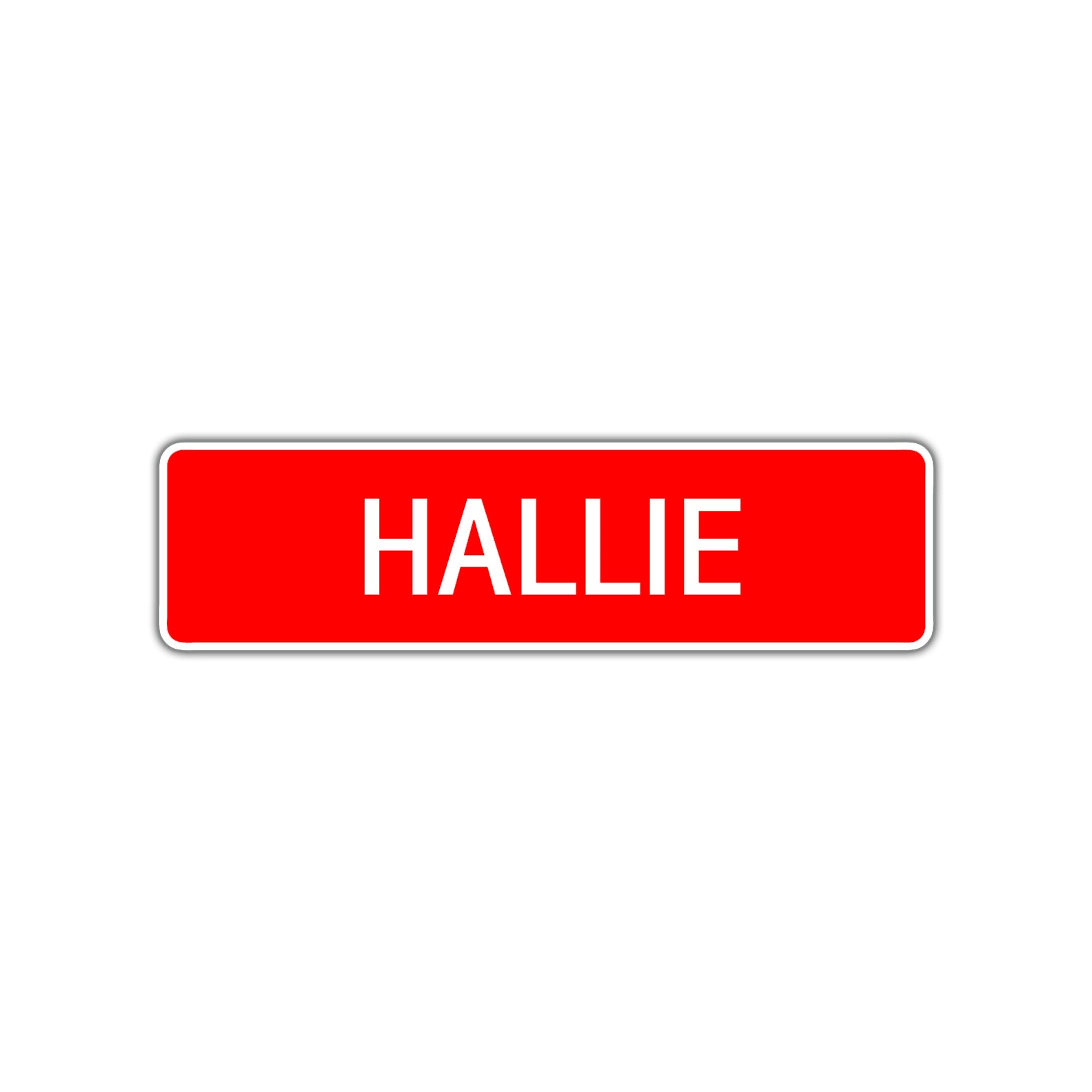 Hallie Street Sign