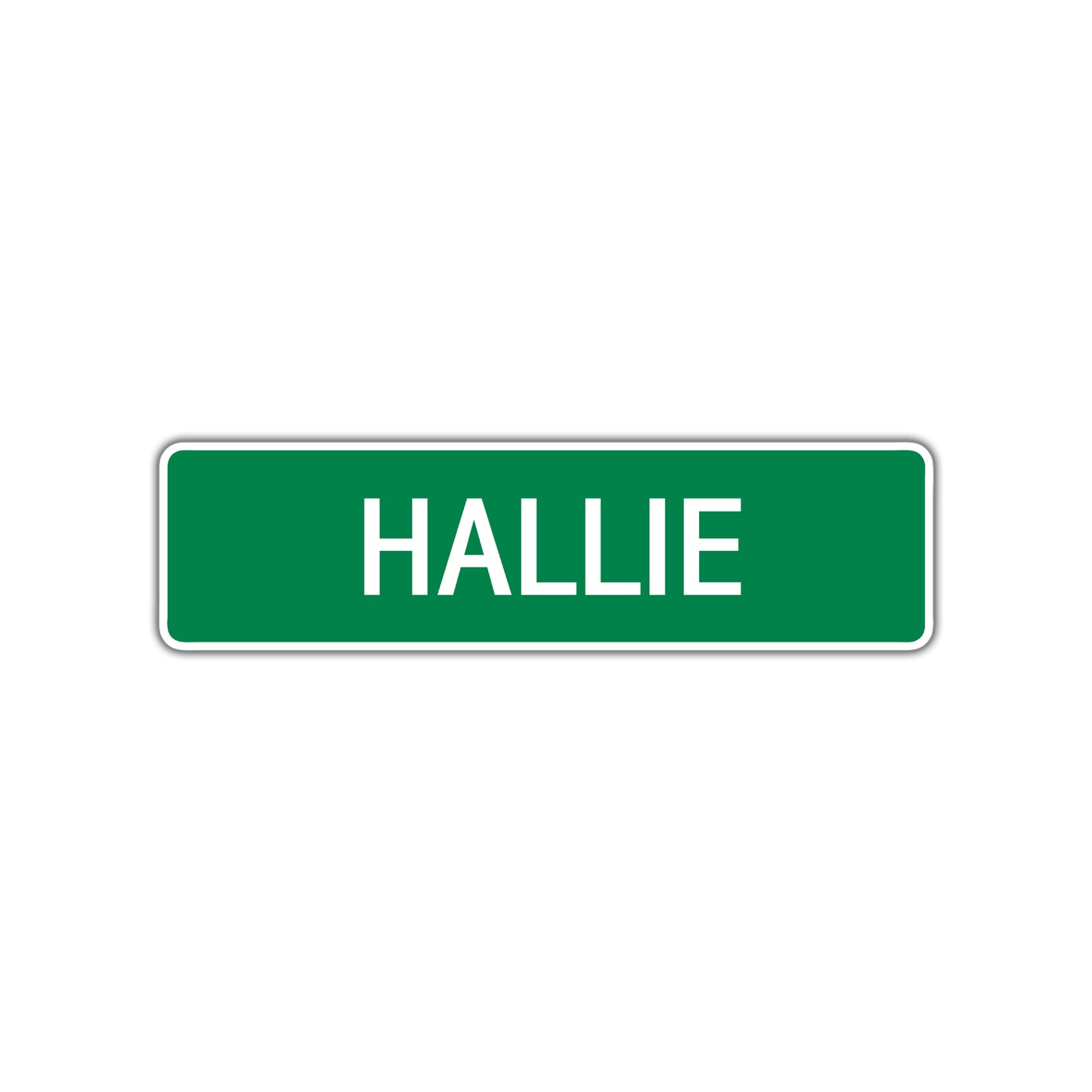 Hallie Street Sign Plate