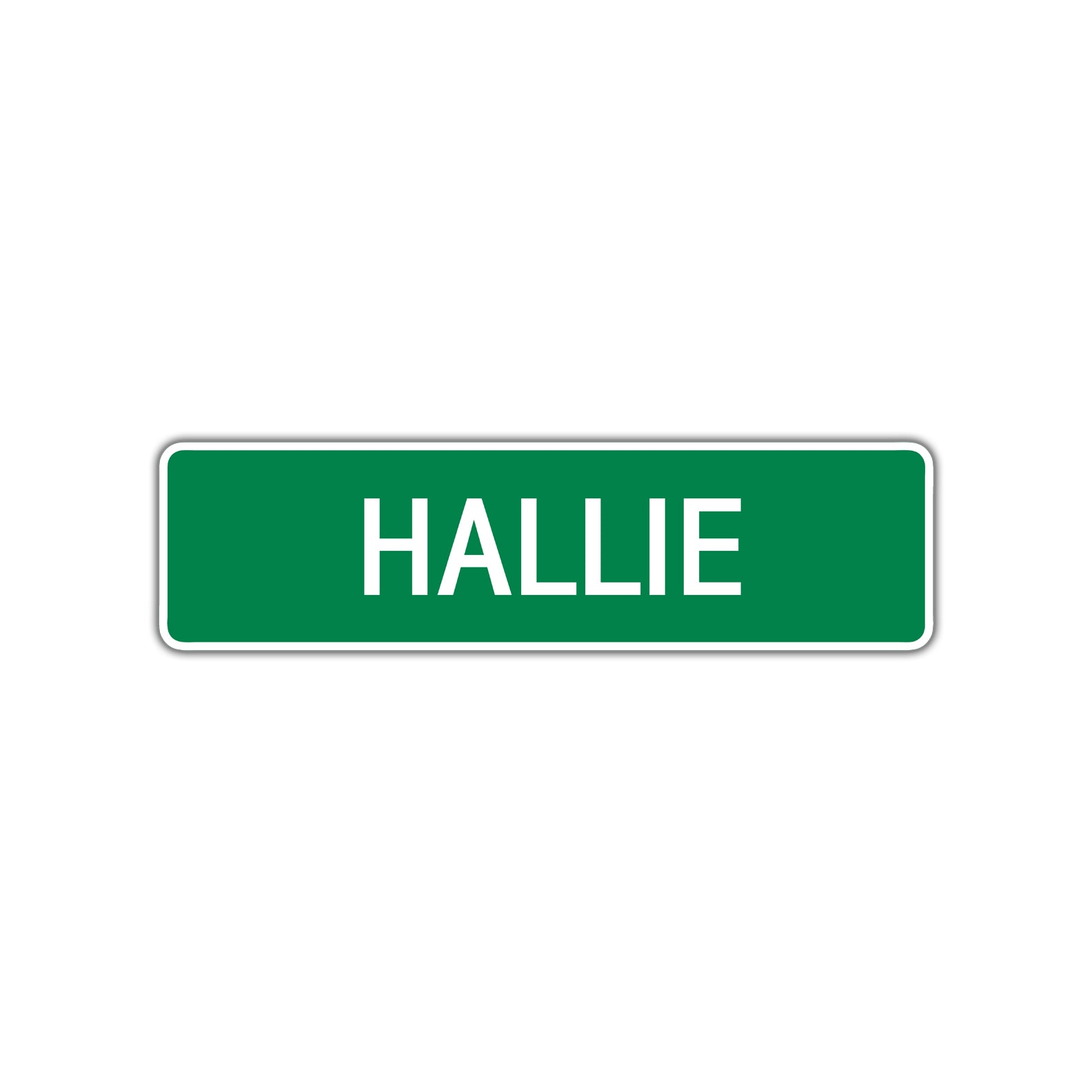 Hallie Street Sign Plate