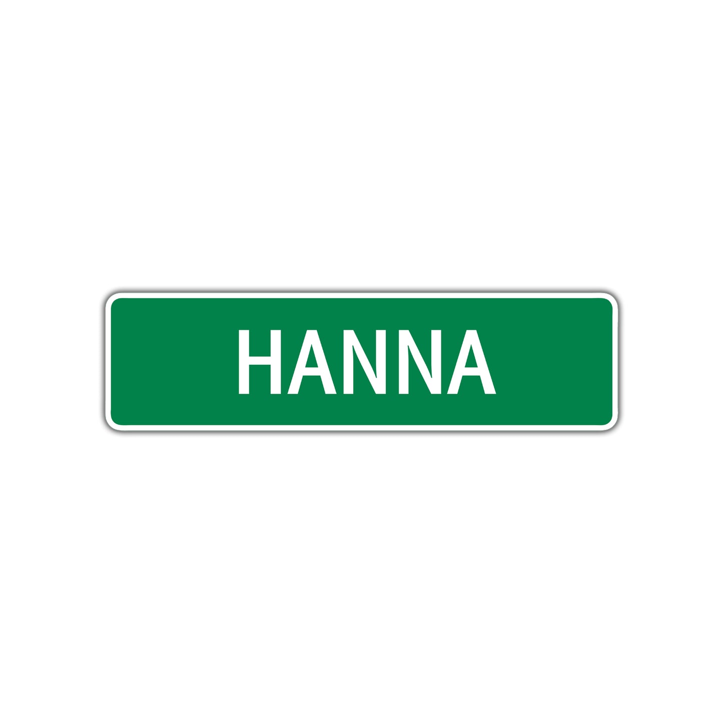 Hanna Street Sign Plate
