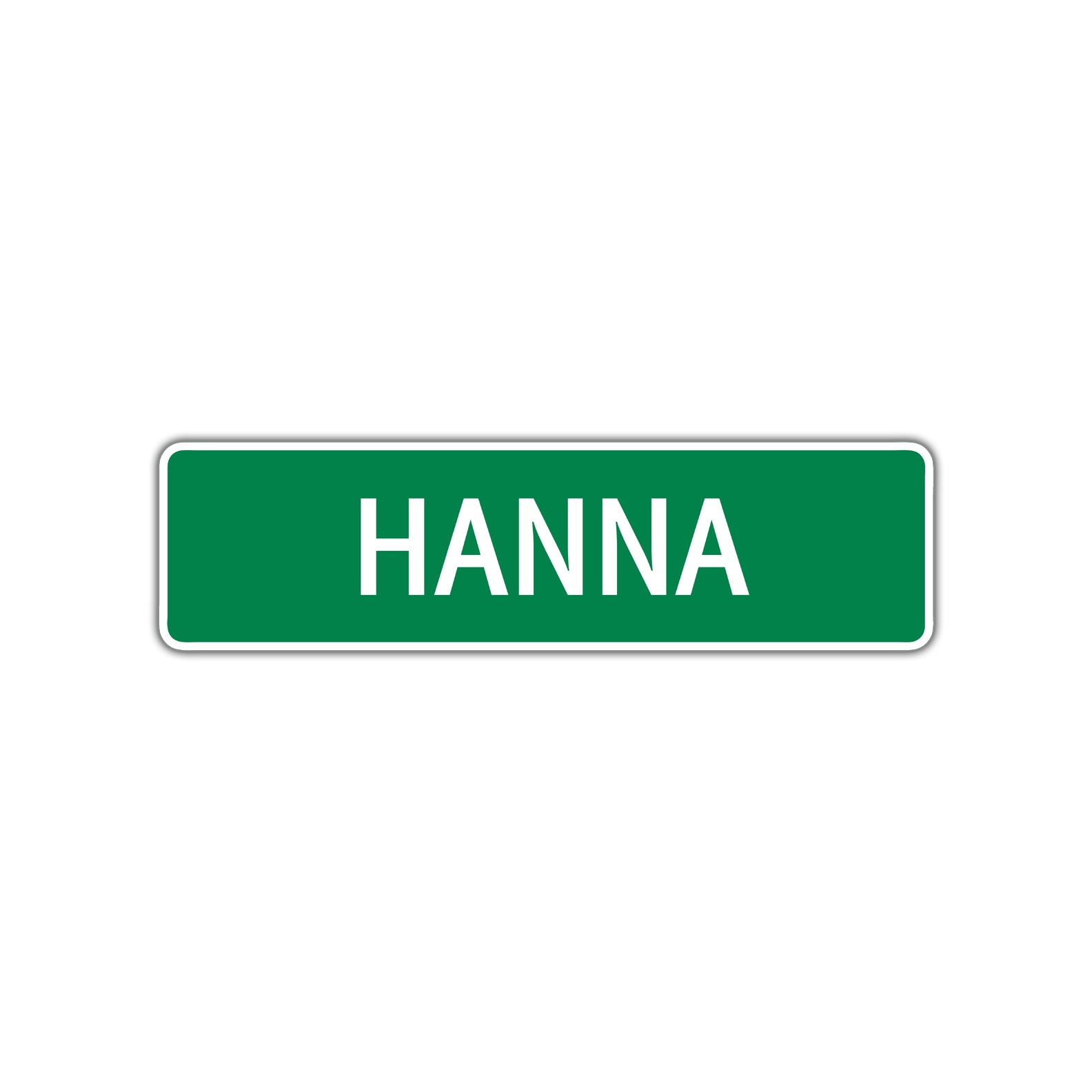 Hanna Street Sign Plate