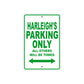Harleigh's Name Parking Only All Others Will Be Towed Metal Sign Plate