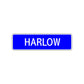 Harlow Street Metal Sign Plate