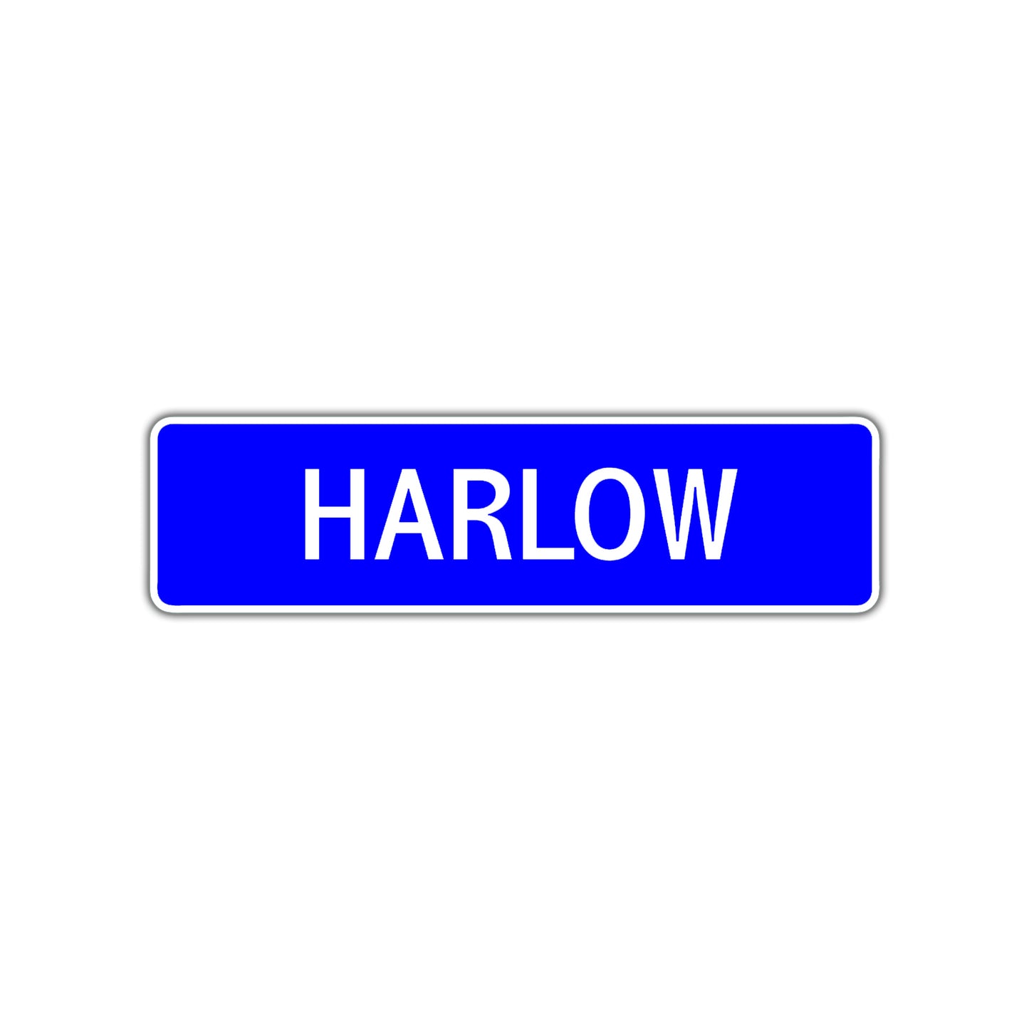 Harlow Street Metal Sign Plate