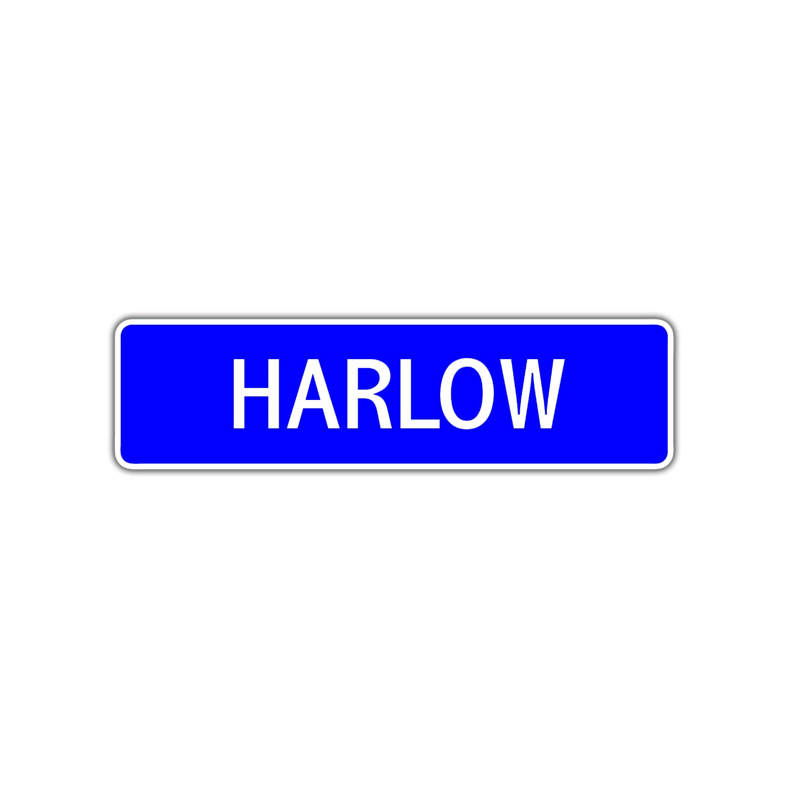 Harlow Street Metal Sign Plate