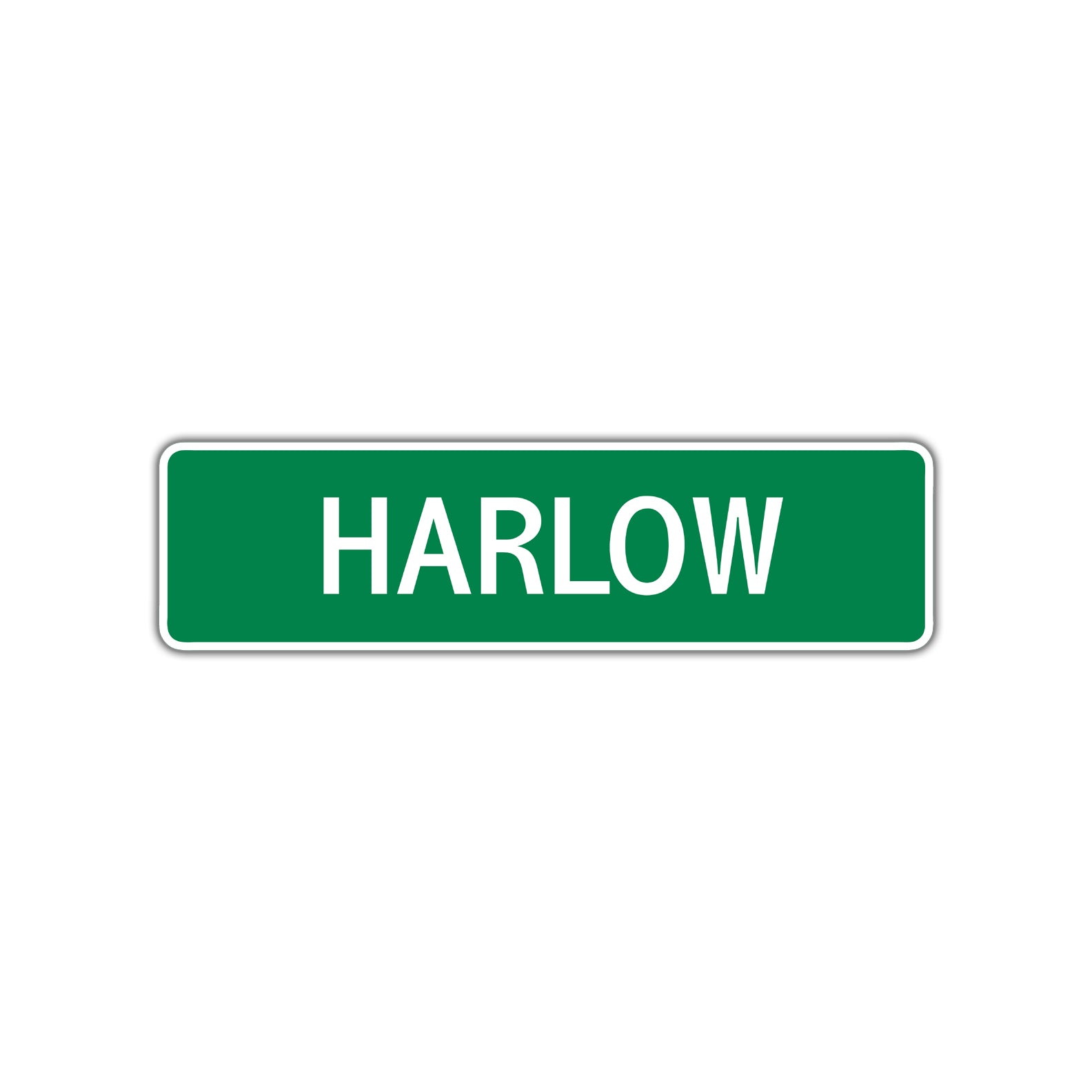 Harlow Street Sign Plate