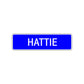 Hattie Street Metal Sign Plate