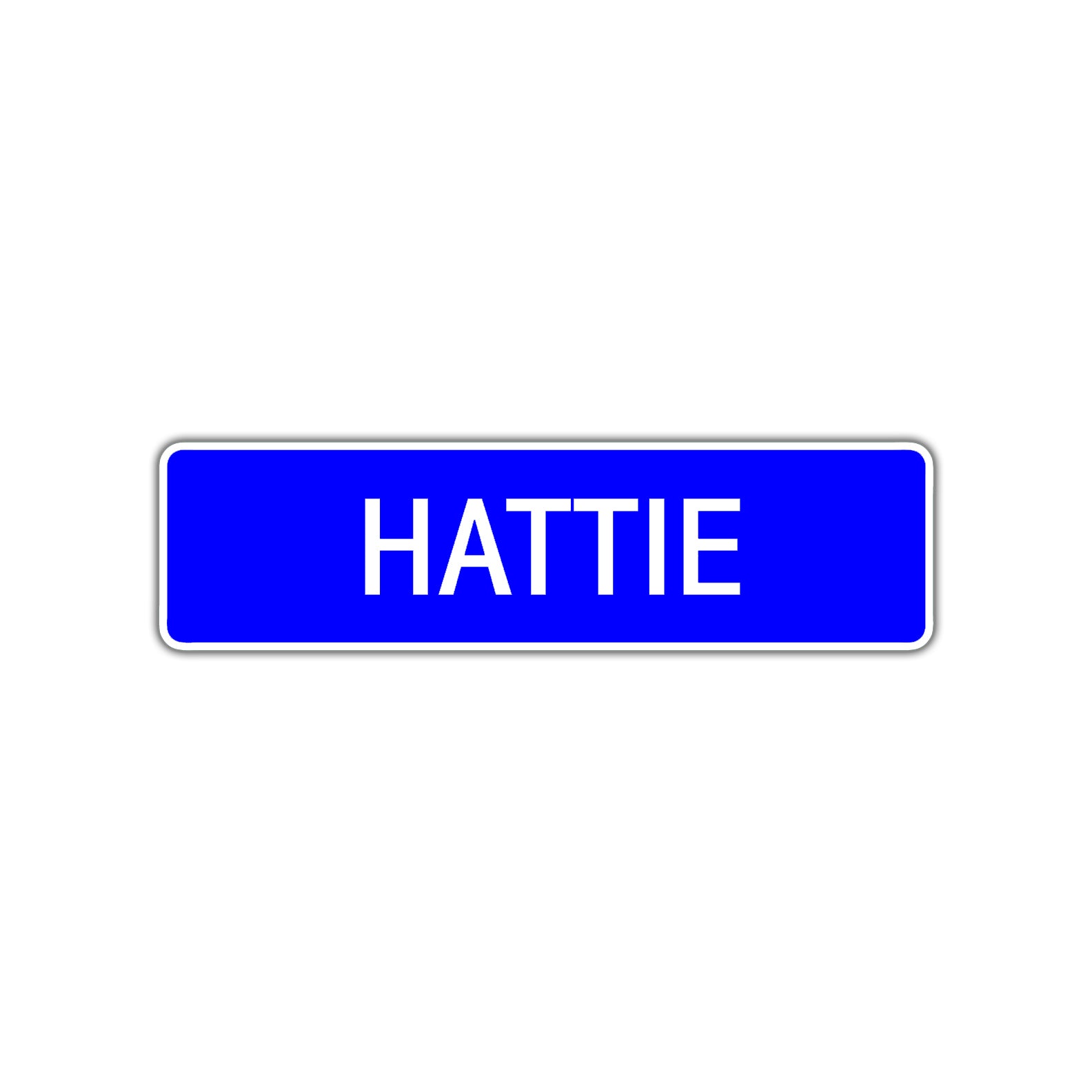 Hattie Street Metal Sign Plate