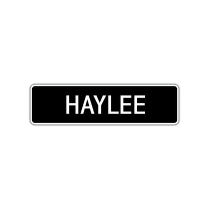 Haylee Street Metal Sign  