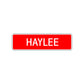 Haylee Street Sign