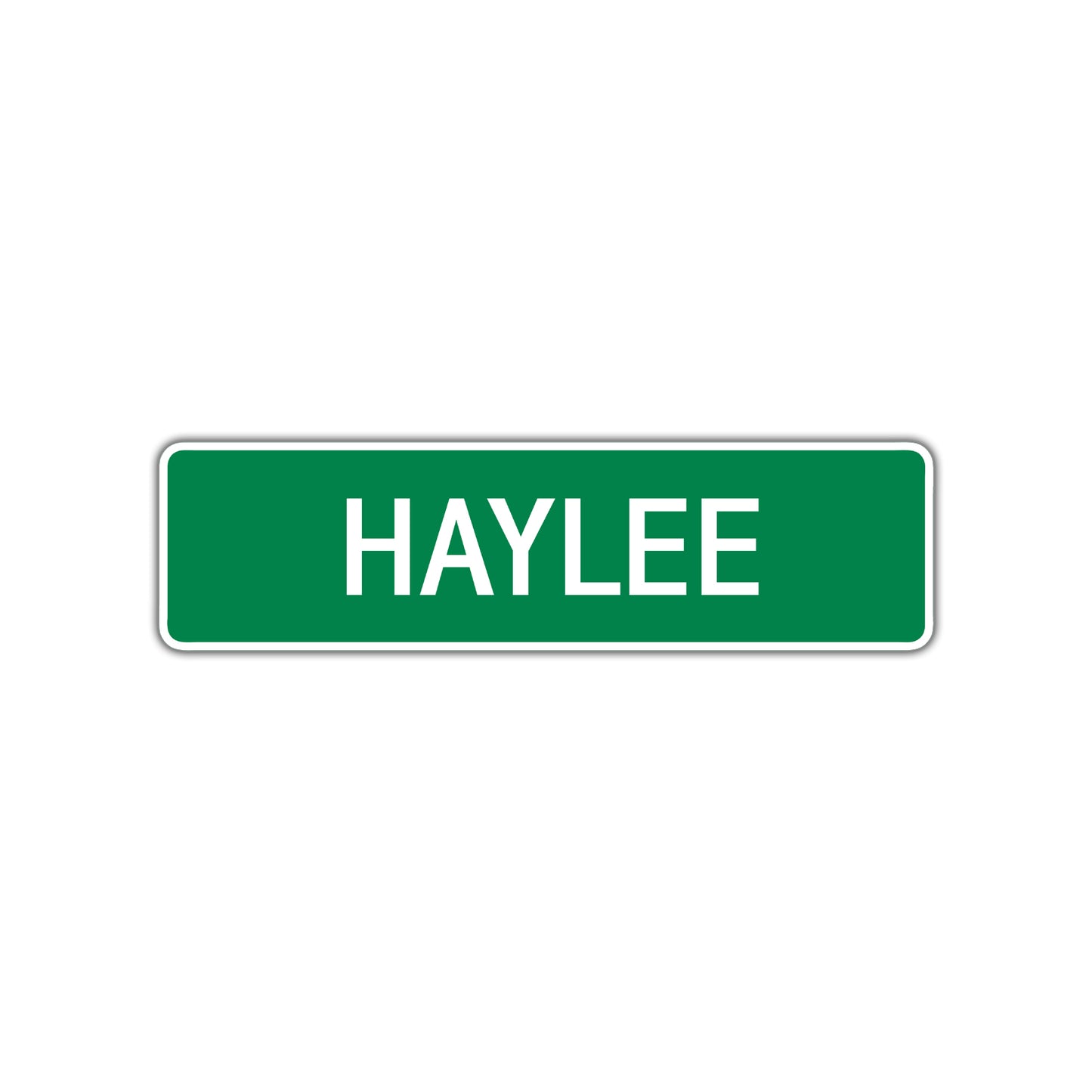 Haylee Street Sign Plate