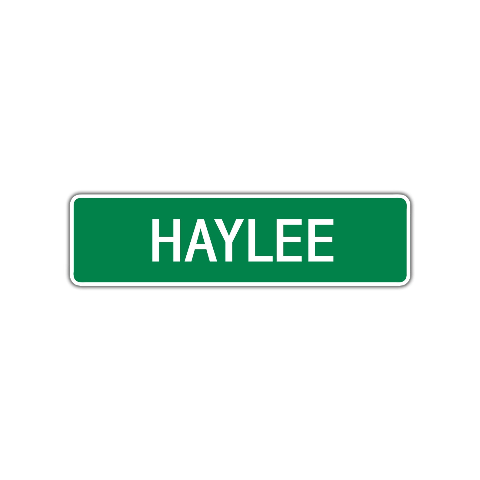 Haylee Street Sign Plate