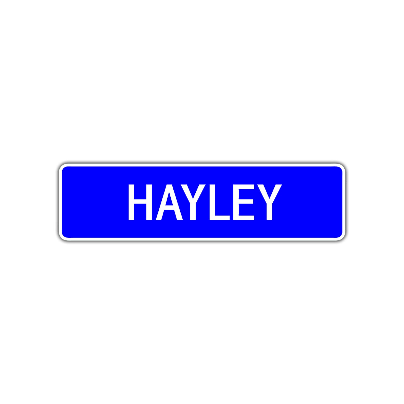 Hayley Street Metal Sign Plate