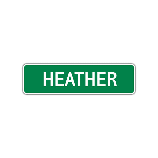 Heather Street Sign