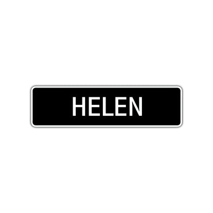 Helen Street Metal Sign 