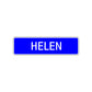 Helen Street Metal Sign Plate