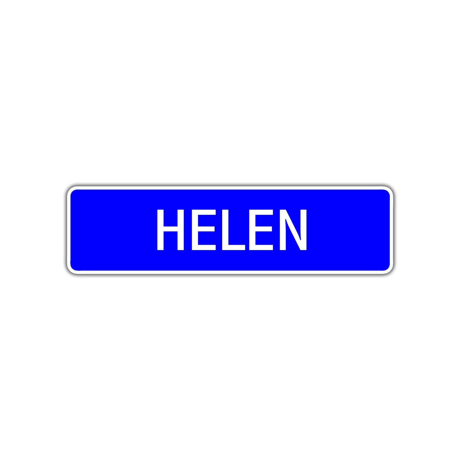 Helen Street Metal Sign Plate