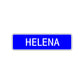 Helena Street Metal Sign Plate