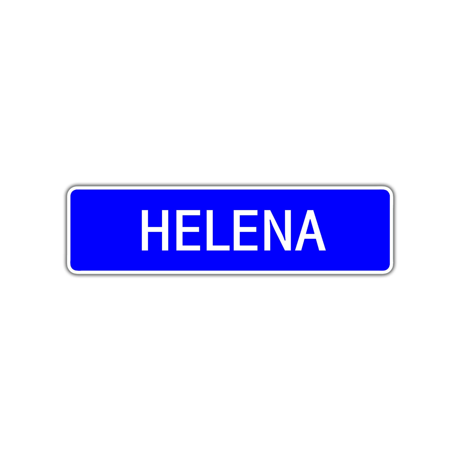 Helena Street Metal Sign Plate
