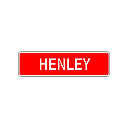 Henley Street Sign