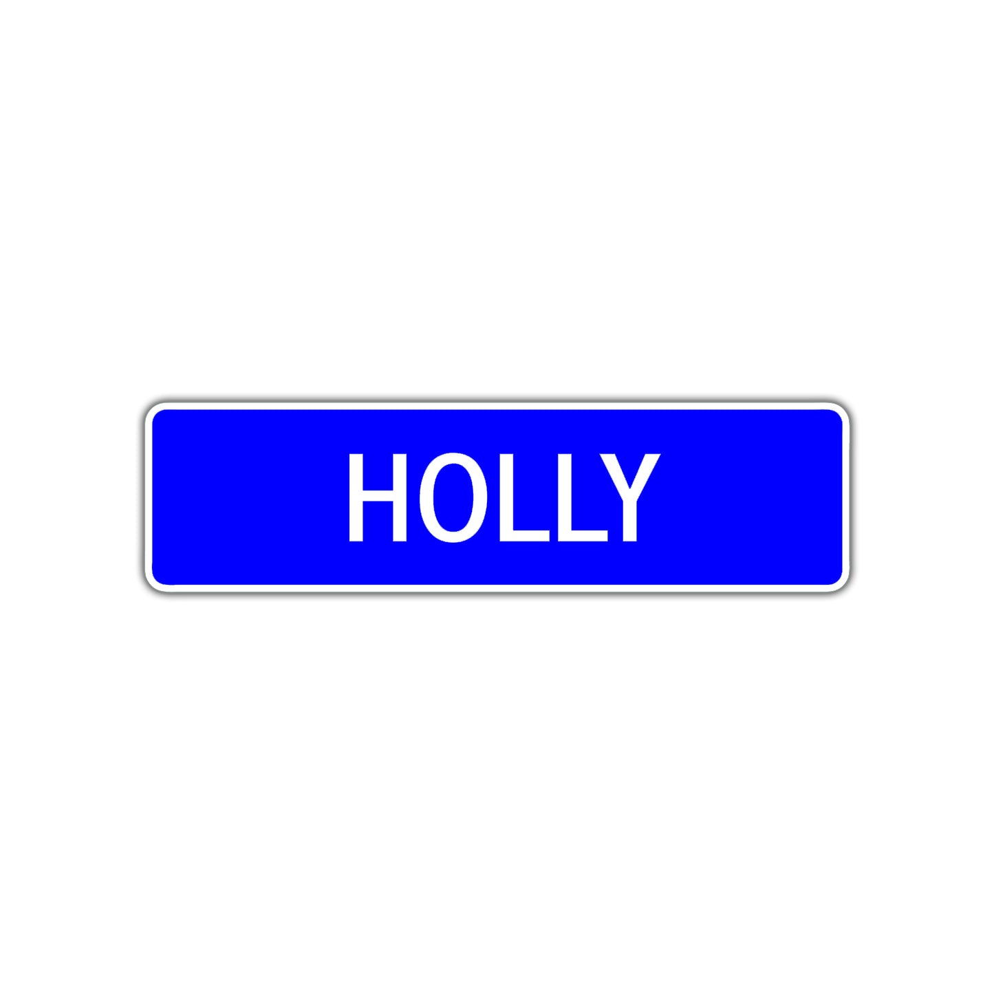 Holly Street Metal Sign Plate
