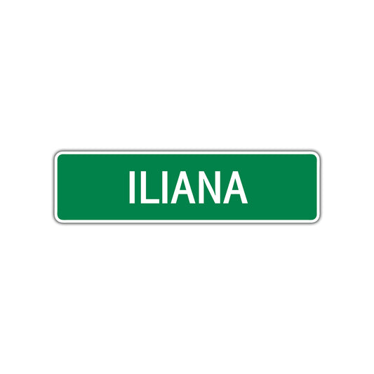 Iliana Street Sign