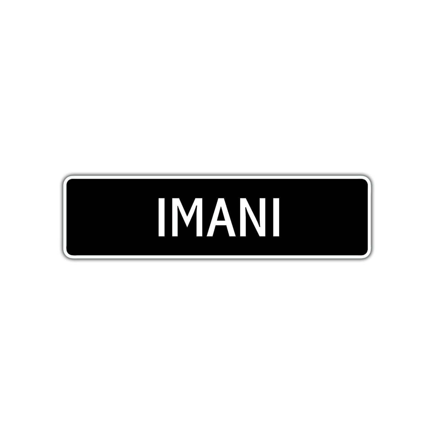 Imani Street Metal Sign  